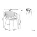 Beliani Silla de comedor RIGBY Beliani Silla de comedor RIGBY Beige