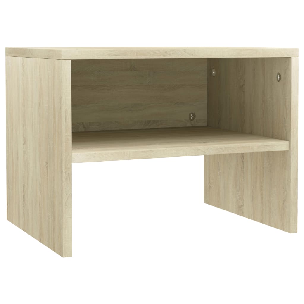 Vidaxl mesita de noche madera contrachapada roble sonoma 40x30x30 cm