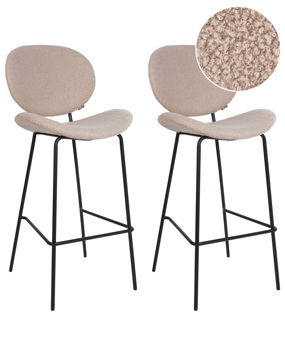 Beliani Silla de bar LUANA