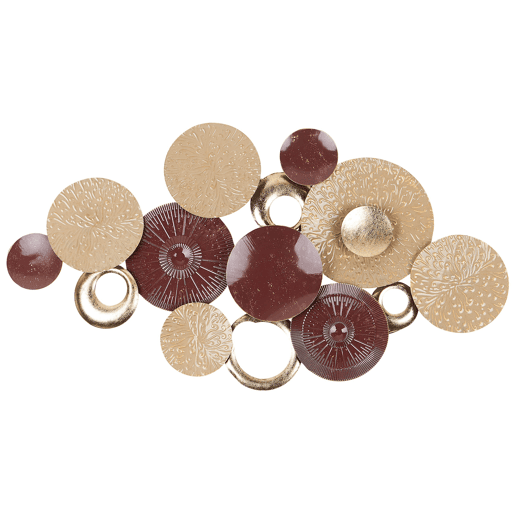 Decoração de parede BROMINE Metal 69 cm Dourado