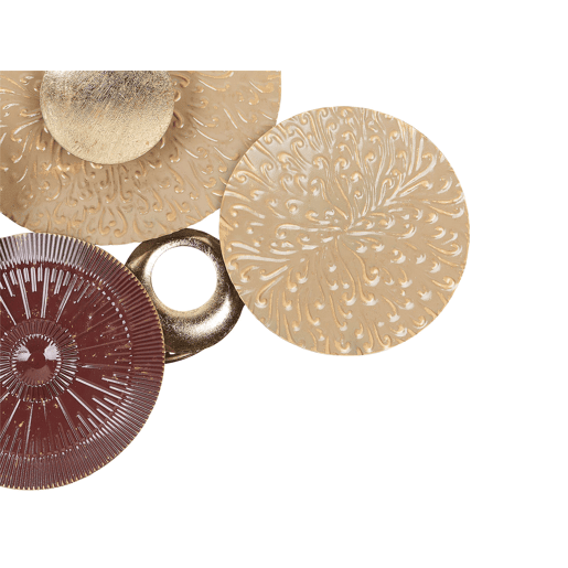 Decoração de parede BROMINE Metal 69 cm Dourado