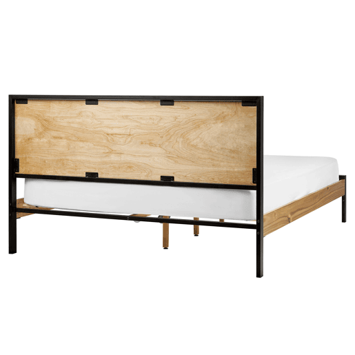 Cama ERVILLERS 160 x 200 cm Acácia natural