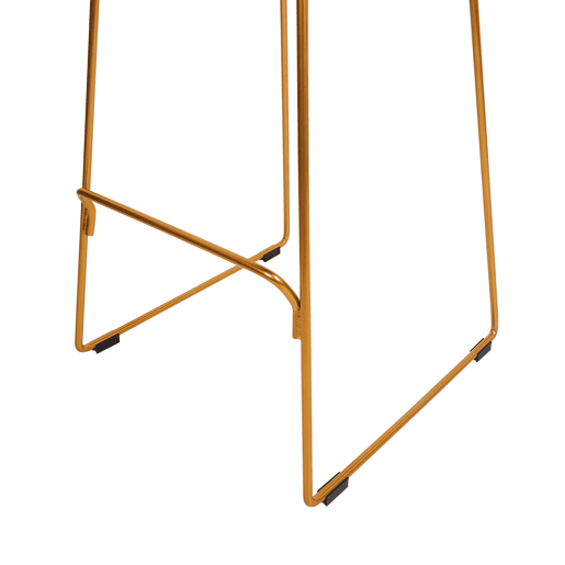 Conjunto de 2 bancos de bar PENSACOLA Metal Dourado
