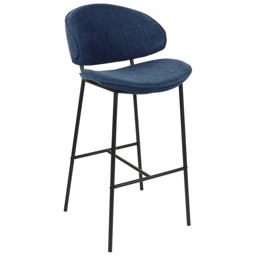 Conjunto de 2 bancos de bar KIANA Azul marinho