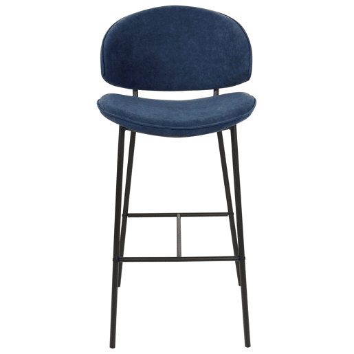 Conjunto de 2 bancos de bar KIANA Azul marinho