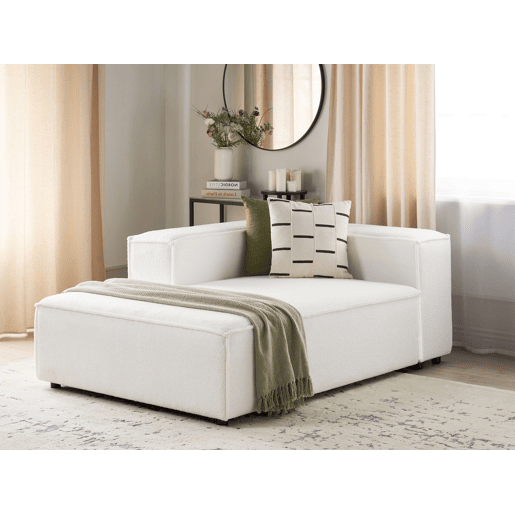Beliani Chaise longue Bouclé APRICA Beliani Chaise longue Bouclé APRICA