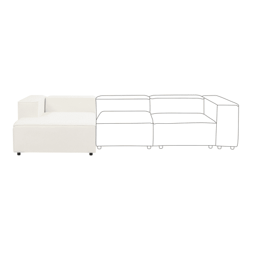 Beliani Chaise longue Bouclé APRICA Beliani Chaise longue Bouclé APRICA