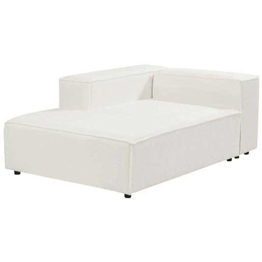 Beliani Chaise longue Bouclé APRICA Beliani Chaise longue Bouclé APRICA