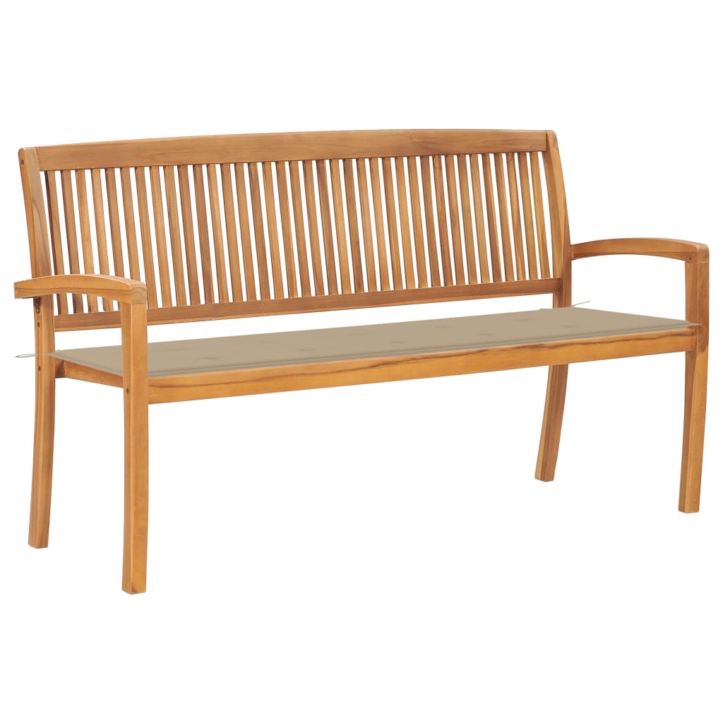 Banco De Jardín 159x57 Beige