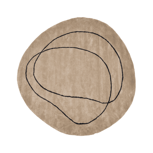 Tapete DIGRI Creme ΓΈ 200 cm Viscose Tapete DIGRI Creme ΓΈ 200 cm Viscose