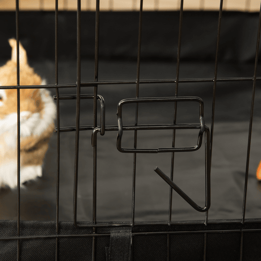 PawHut Gaiola para Animais Pequenos Parque para Animais de Estimação com 2 Portas Base com Tecido Oxford Impermeável e Toldo para Interior e Exterior 90x75x75 cm Preto e Verde PawHut Gaiola para Animais Pequenos Parque para Animais de Estimação com 2 Portas Base com Tecido Oxford Impermeável e Toldo para Interior e Exterior 90x75x75 cm Preto e Verde