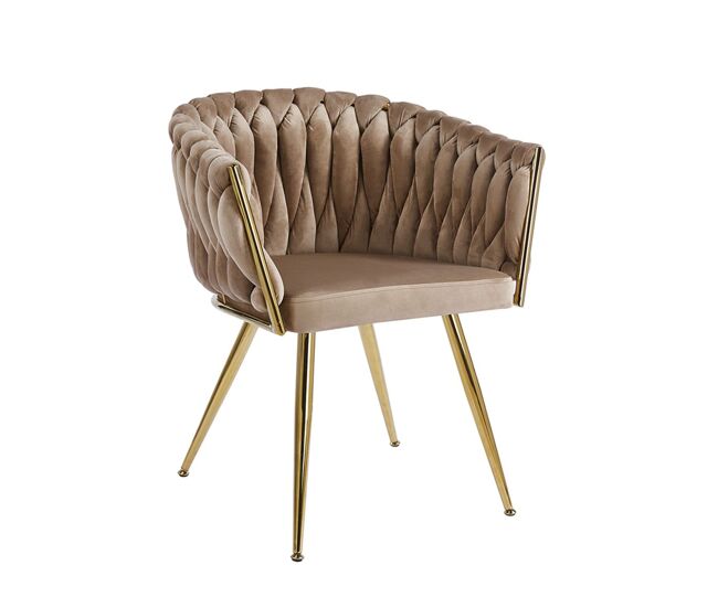 Silla widny golden terciopelo - champán