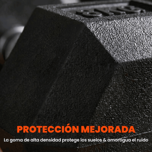 HOMCOM Conjunto de Halteres 16 kg com Barra Metálica e Cabeça Hexagonal Conjunto Pesos para Treino em Casa Ginásio 30,5x12,7 cm Preto e Prata