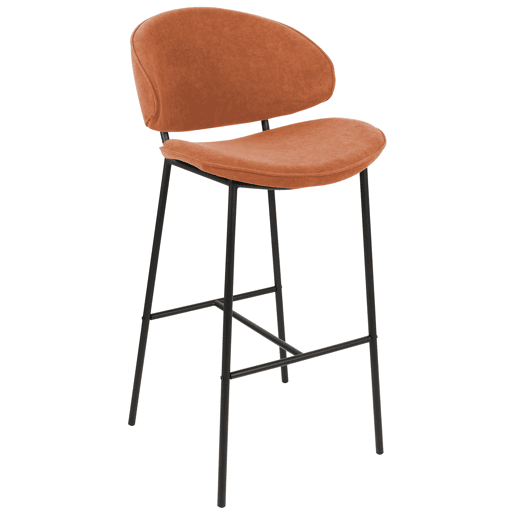 Conjunto de 2 bancos de bar KIANA Laranja