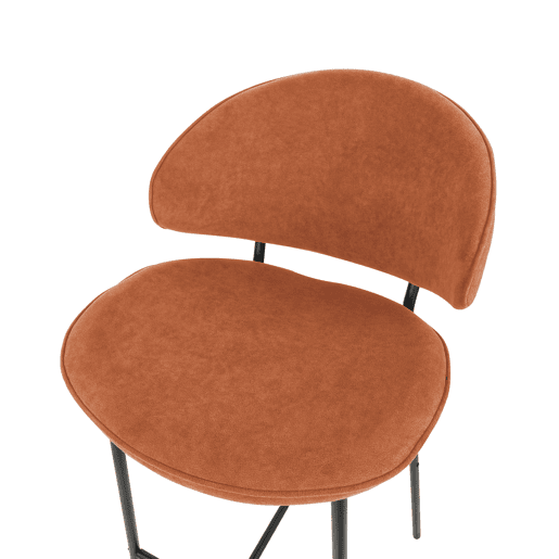 Conjunto de 2 bancos de bar KIANA Laranja