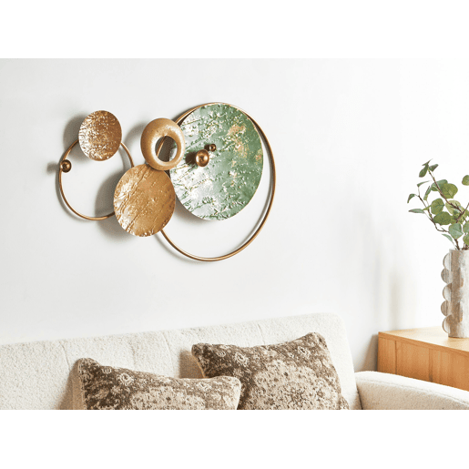 Decoração de parede HELIUM Metal 45 cm Dourado