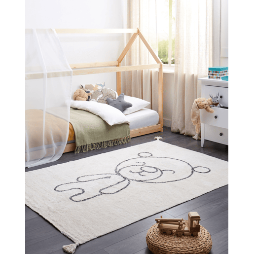 Tapetes para Crianças ZORAKAN Creme claro 140 x 200 cm Algodão