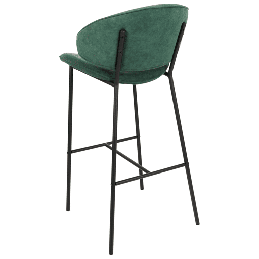 Conjunto de 2 bancos de bar KIANA Verde escuro