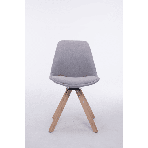 Silla para Visitas Troyes Square en Tela Gris 56X48X84 cm
