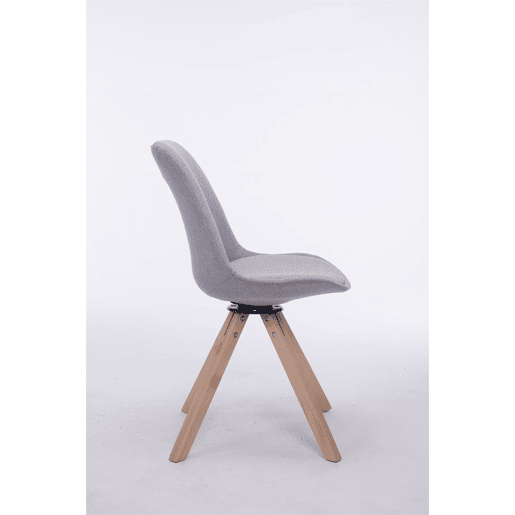 Silla para Visitas Troyes Square en Tela Gris 56X48X84 cm