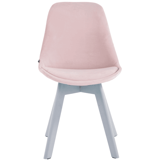 Silla Comedor Borneo V2 En Terciopelo Rosado 55X48X84 cm Silla Comedor Borneo V2 En Terciopelo Rosado 55X48X84 cm
