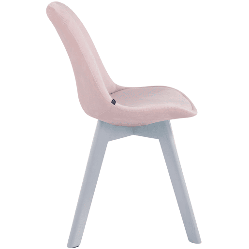 Silla Comedor Borneo V2 En Terciopelo Rosado 55X48X84 cm Silla Comedor Borneo V2 En Terciopelo Rosado 55X48X84 cm