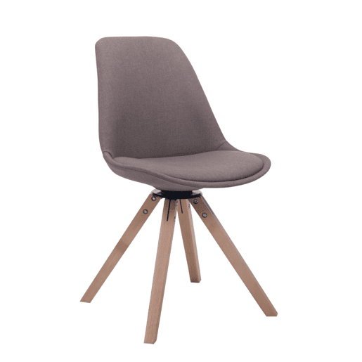Silla para Visitas Troyes Square en Tela Gris topo 56X48X84 cm