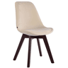 Silla Comedor Borneo V2 En Terciopelo Crema 55X48X84 cm