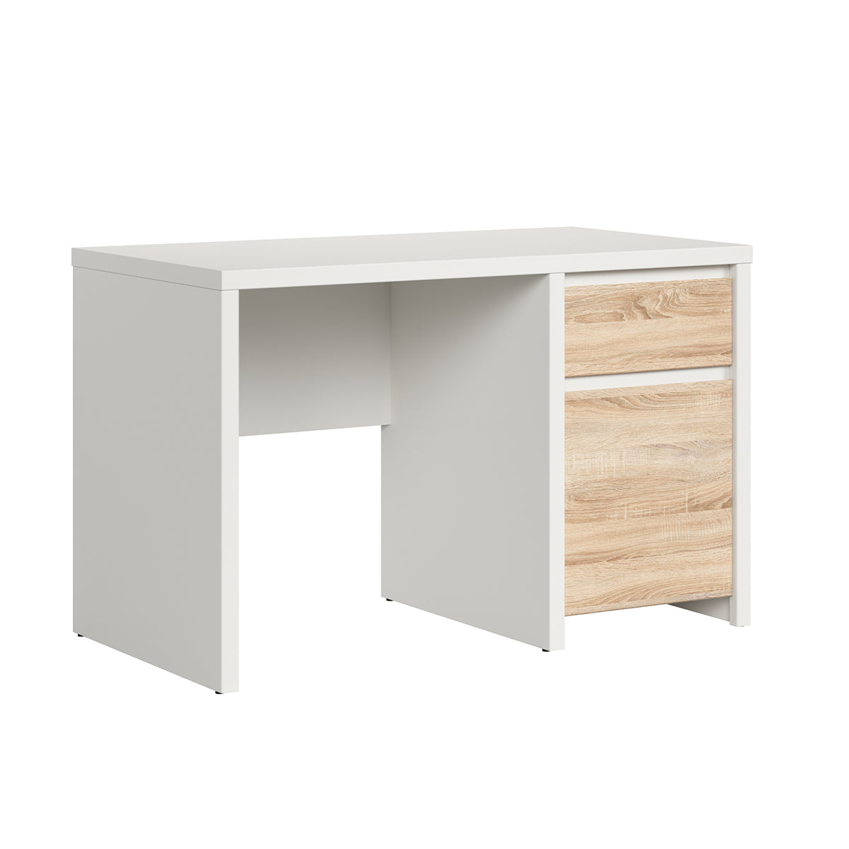 Escritorio 1 puerta 1 cajón soren blanco y madera