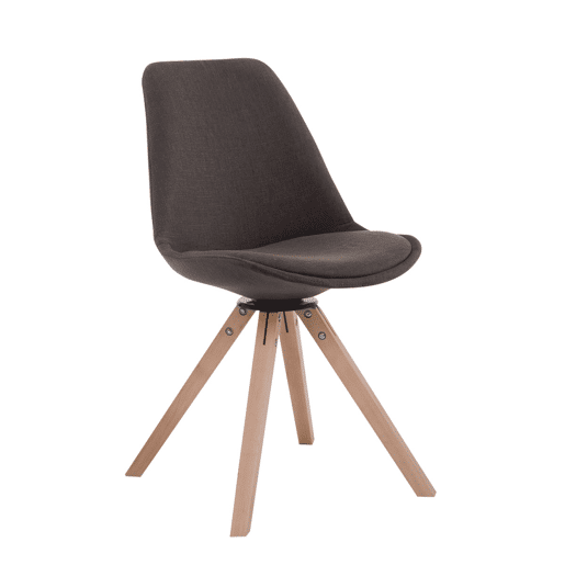 Silla para Visitas Troyes Square en Tela Gris oscuro 56X48X84 cm