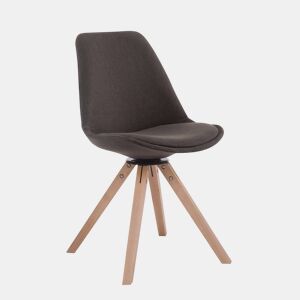 Silla para Visitas Troyes Square en Tela Gris oscuro 56X48X84 cm