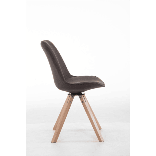 Silla para Visitas Troyes Square en Tela Gris oscuro 56X48X84 cm