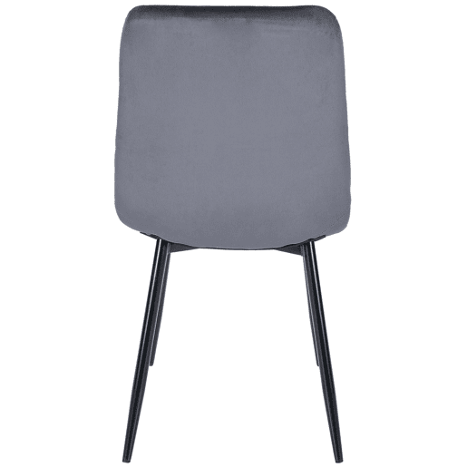 Silla de comedor Tilde Terciopelo Gris oscuro 55X45X84 cm