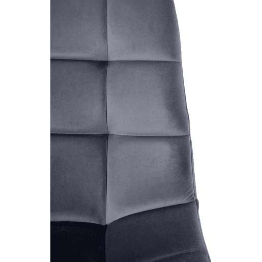 Silla de comedor Tilde Terciopelo Gris oscuro 55X45X84 cm