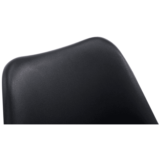 Set de 4 sillas de comedor Borneo en polipiel Simil cuero Negro 55X48X84 cm Set de 4 sillas de comedor Borneo en polipiel Simil cuero Negro 55X48X84 cm