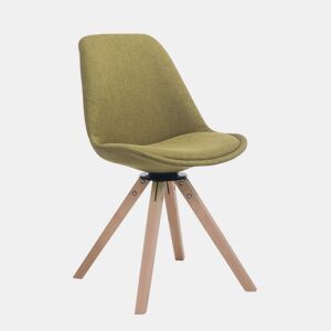 Silla para Visitas Troyes Square en Tela Verde 56X48X84 cm