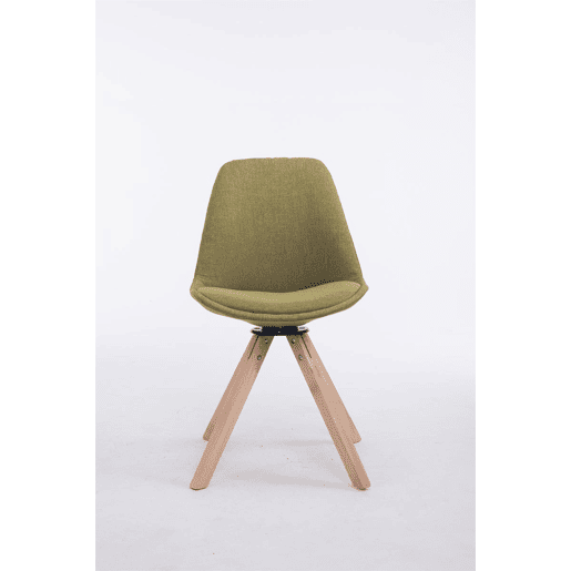 Silla para Visitas Troyes Square en Tela Verde 56X48X84 cm