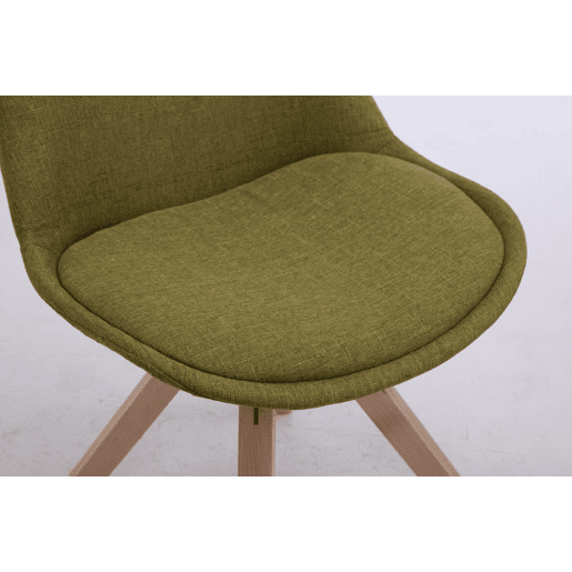 Silla para Visitas Troyes Square en Tela Verde 56X48X84 cm