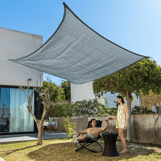 Toldo de Sombreamento Retangular Shazail InnovaGoods 2 x 3 m - Cinzento