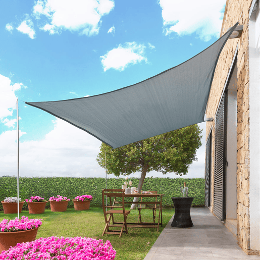 Toldo de Sombreamento Retangular Shazail InnovaGoods 2 x 3 m - Cinzento