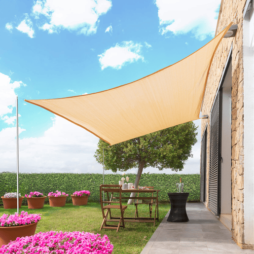 Toldo de Sombreamento Retangular Reshad InnovaGoods 3 x 4 m - Beige