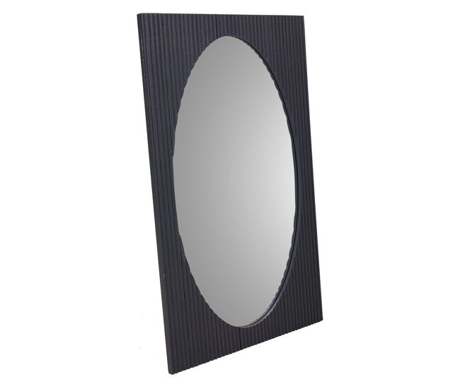 Espejo de madera gris oscuro 50x2.5x80