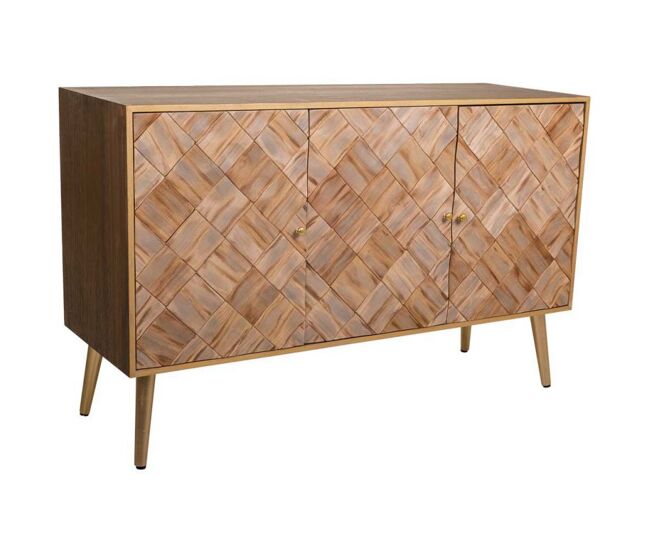 Aparador de madera marrón 120x41,5x71