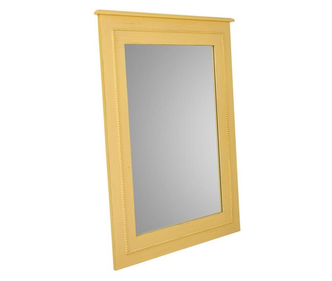 Espejo de madera amarillo 70x03x90
