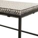 Mesa de centro rectangular de madera acabado en capiz Mesa de centro rectangular de madera acabado en capiz Gris