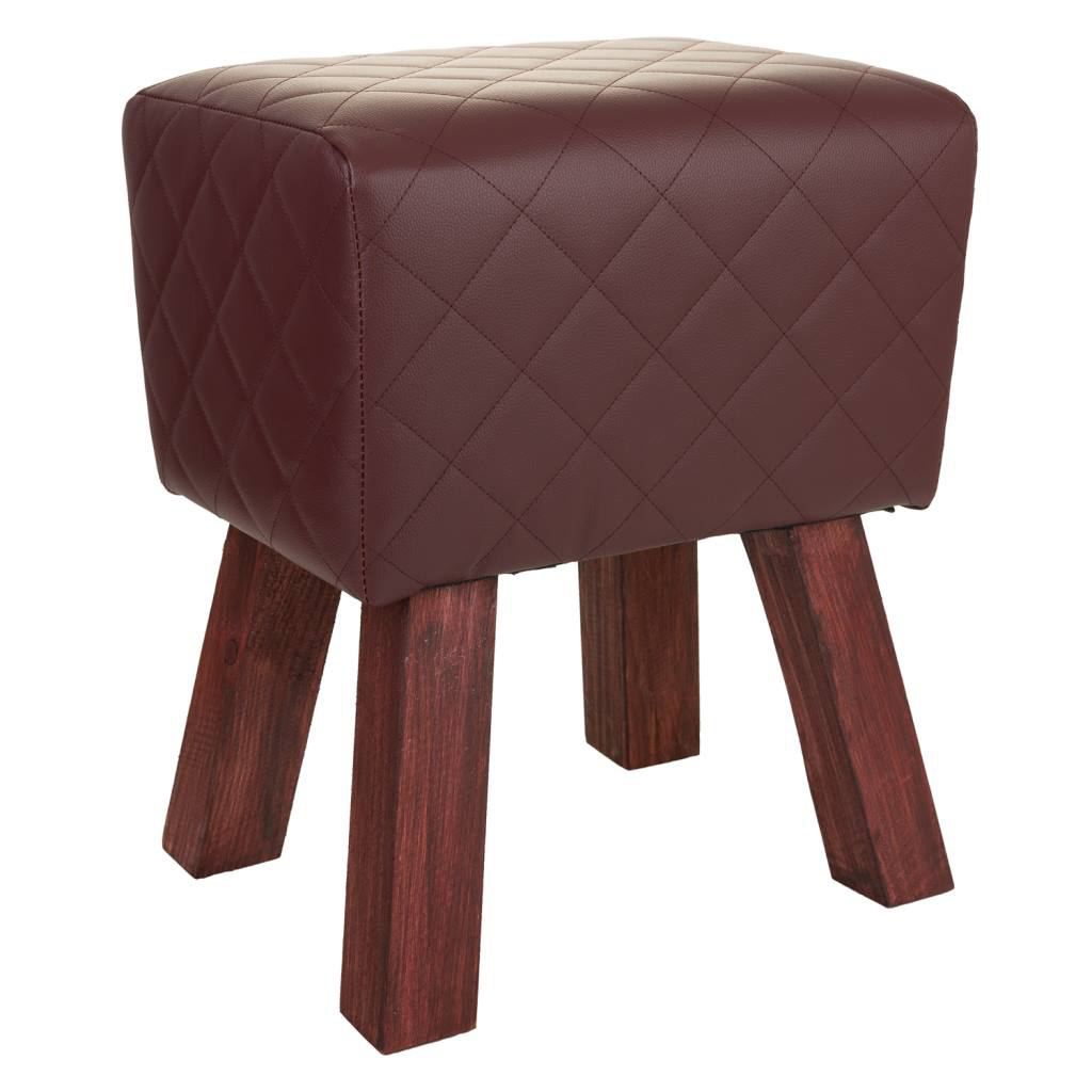 Taburete tapizado Marron