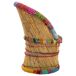 Sillón de bambú y tela trenzada Sillón de bambú y tela trenzada Multicolor