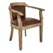 Sillón tapizado de madera Sillón tapizado de madera Marrón