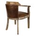 Sillón tapizado de madera Sillón tapizado de madera Marrón