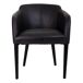 Sillón de madera tapizado Sillón de madera tapizado Negro